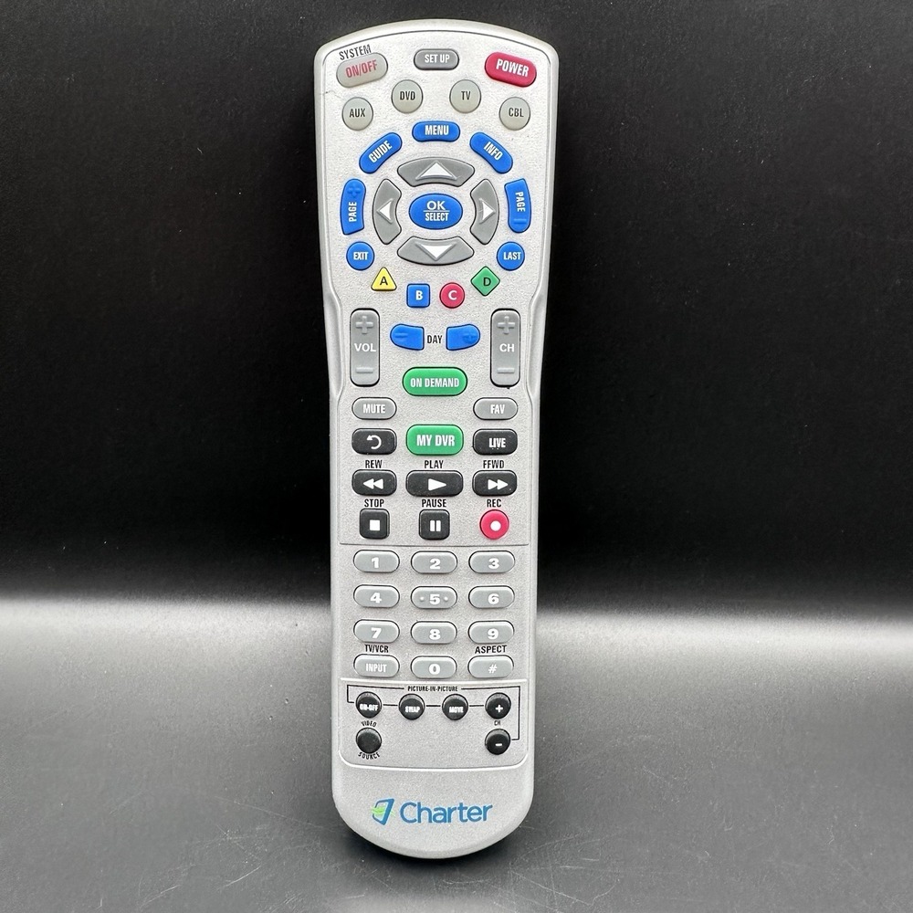 Used Charter Spectrum 4 Device Universal Remote Control AUX DVD TV CABLE DVR